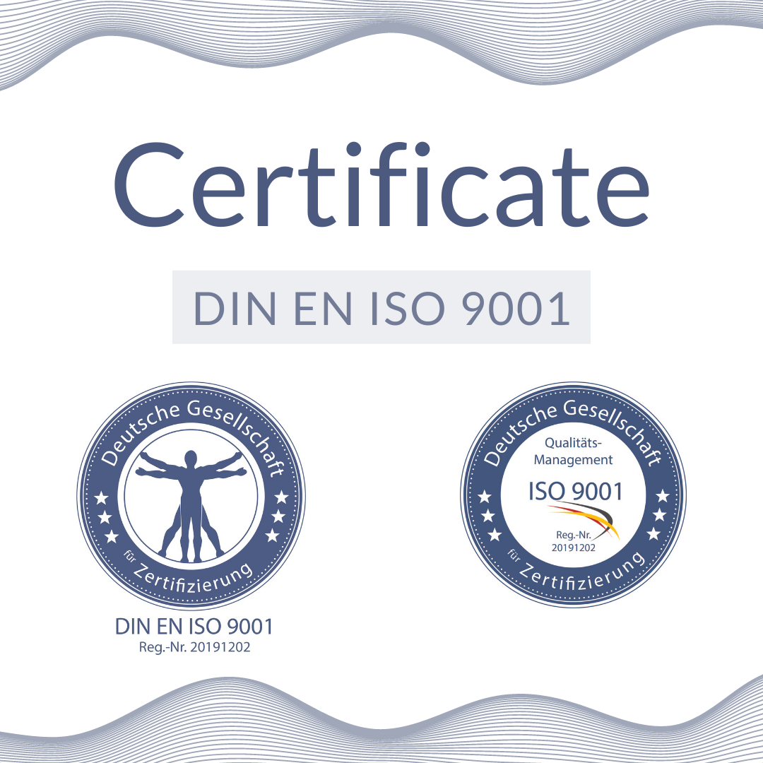 Certificate DIN EN ISO 9001